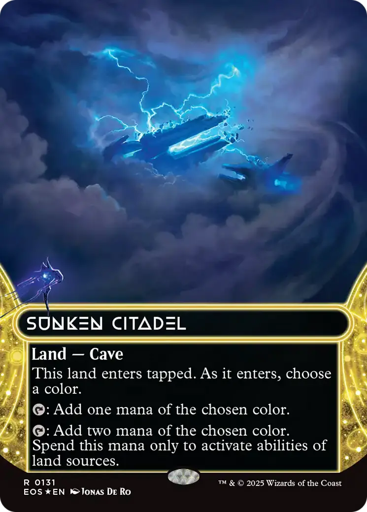 Sunken Citadel (0131) (Borderless) (Galaxy Foil) [Edge Of Eternities: Stellar Sights] 1