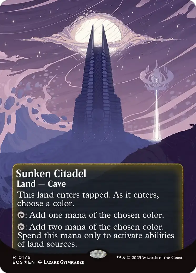 Sunken Citadel (0176) (Borderless) (Galaxy Foil) [Edge Of Eternities: Stellar Sights] 1