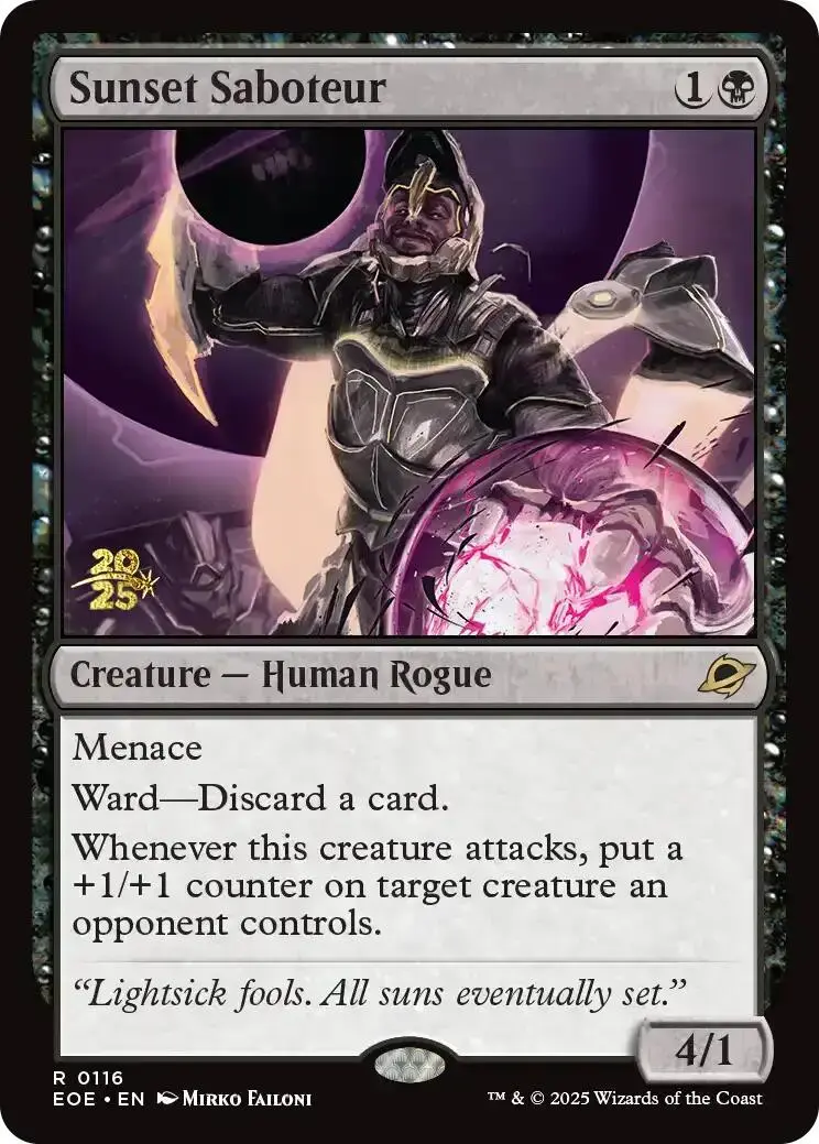 Sunset Saboteur [Edge Of Eternities Prerelease Promos] 1
