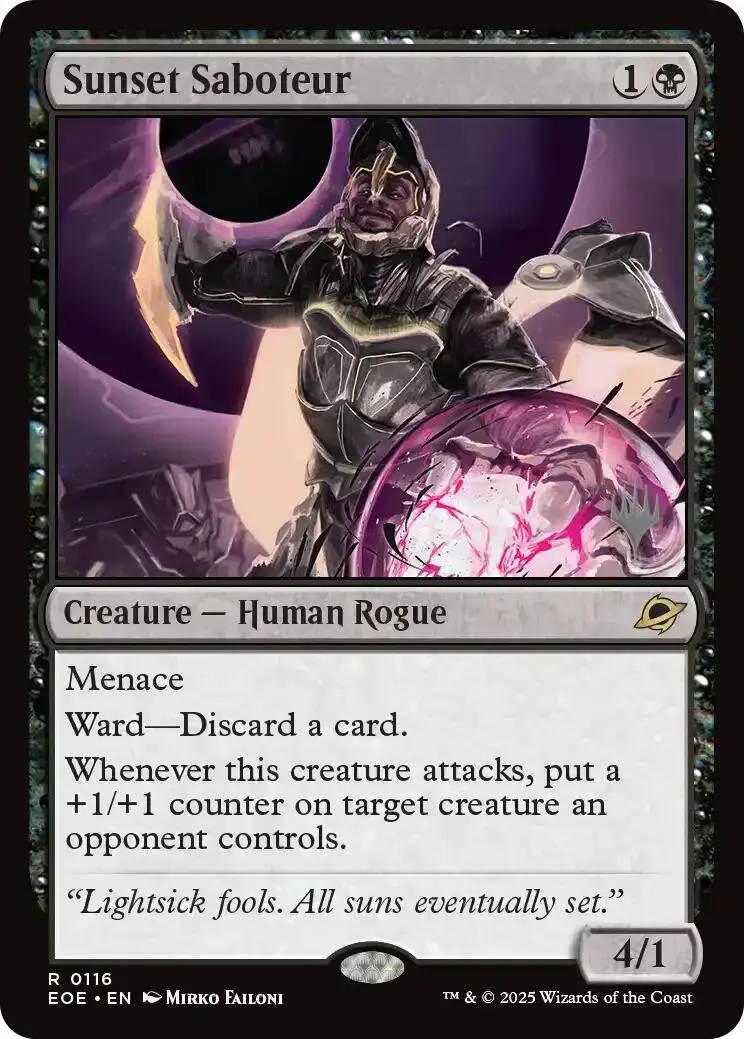 Sunset Saboteur [Edge Of Eternities Promo Pack] 1