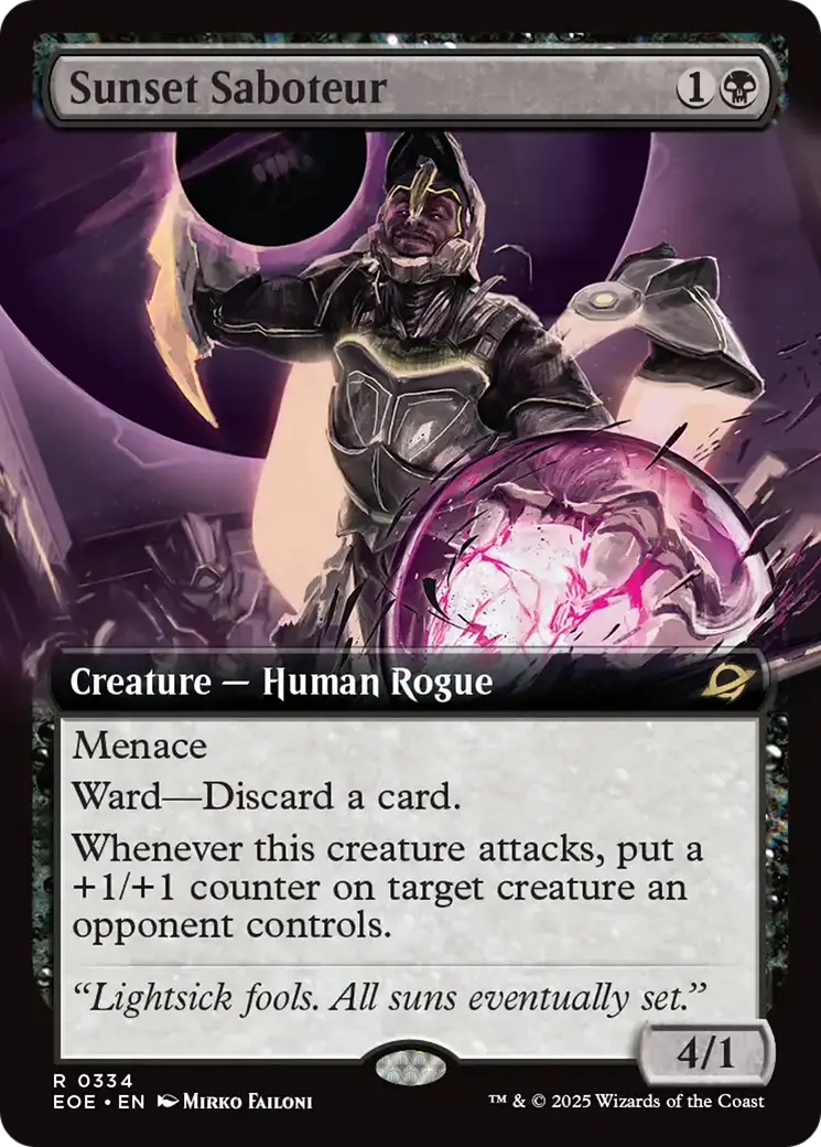 Sunset Saboteur (Extended Art) [Edge Of Eternities] 1