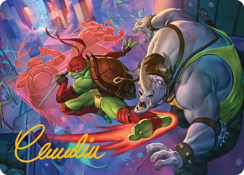 Super Combo Art Card (Gold-Stamped Signature) [Teenage Mutant Ninja Turtles Art Series] 1