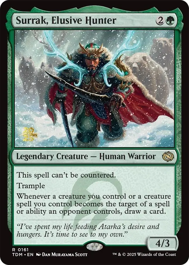 Surrak, Elusive Hunter [Tarkir: Dragonstorm Prerelease Cards] 1