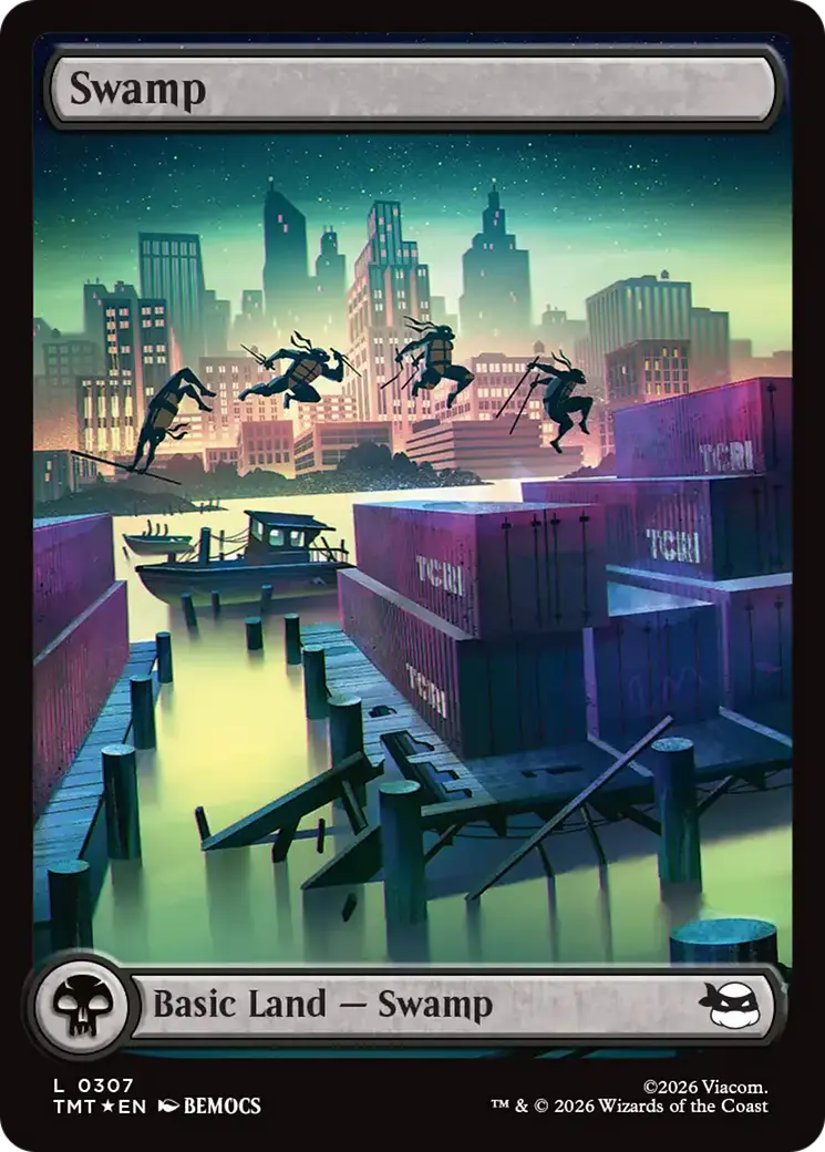 Swamp (0307) (Surge Foil) [Teenage Mutant Ninja Turtles] 1