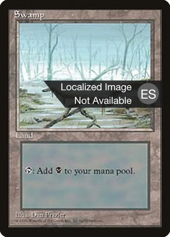 Swamp (A) [Fourth Edition (Foreign Black Border)] 1
