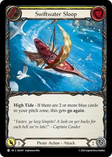 Swiftwater Sloop (Yellow) [Sea167] (High Seas)  Rainbow Foil 1