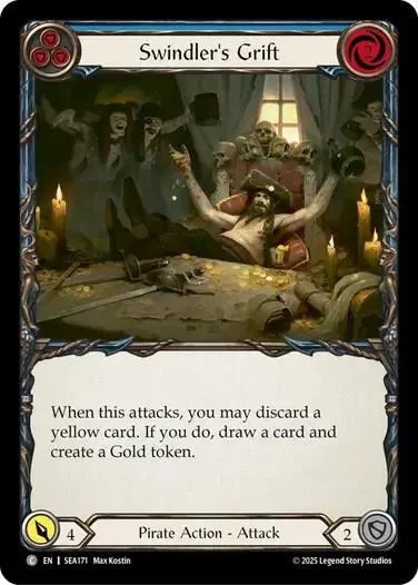 Swindler's Grift (Blue) [Sea171] (High Seas)  Rainbow Foil 1