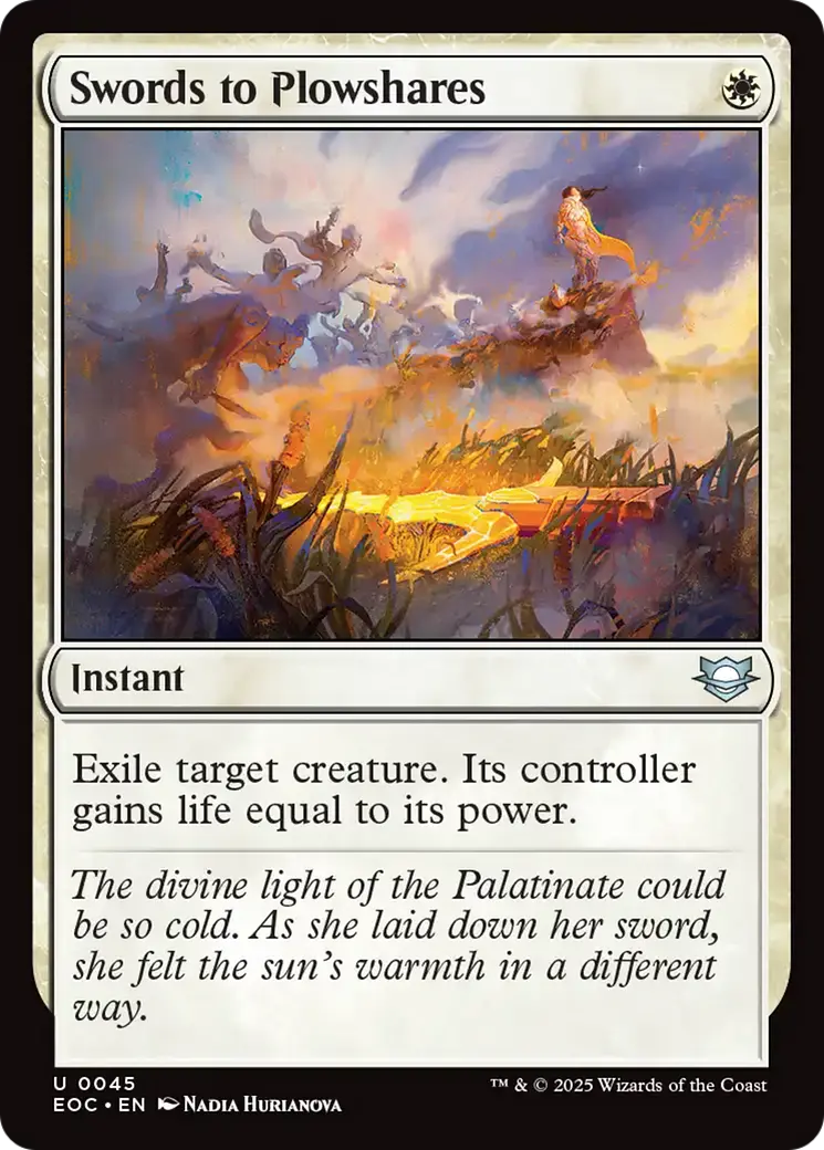 Swords To Plowshares [Edge Of Eternities Commander] 1