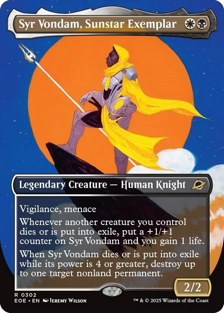 Syr Vondam, Sunstar Exemplar (Borderless) [Edge Of Eternities] 1