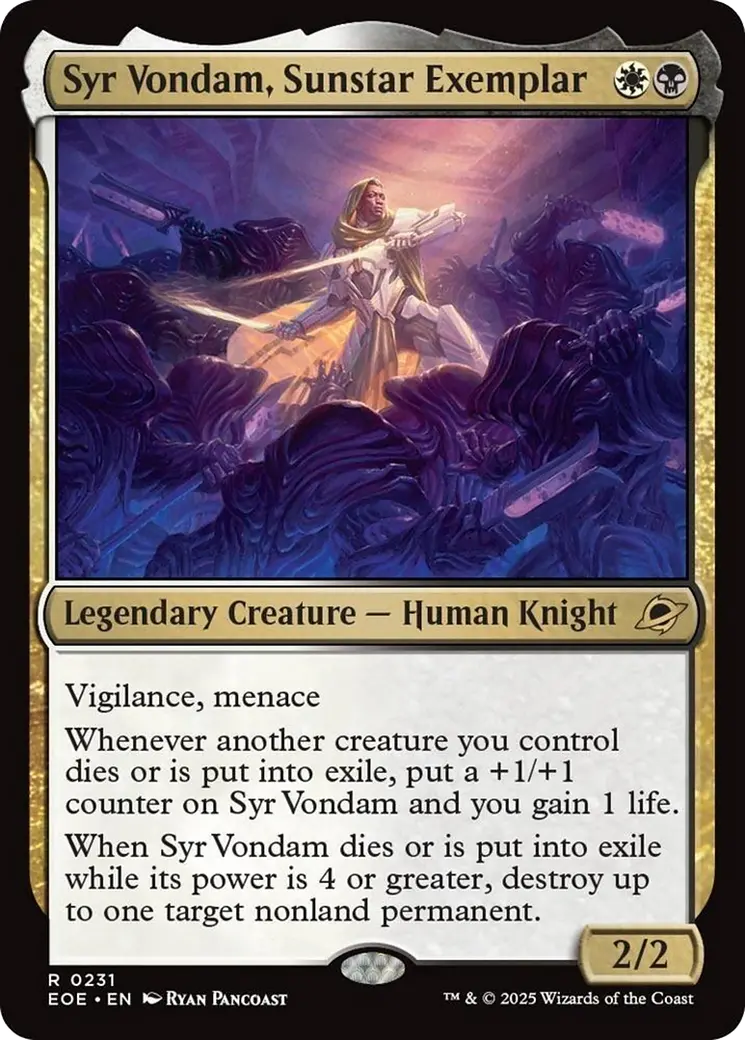 Syr Vondam, Sunstar Exemplar [Edge Of Eternities] 1