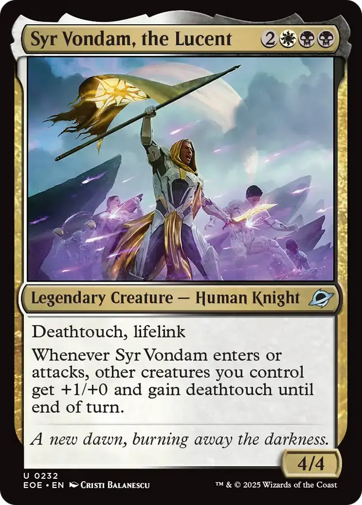 Syr Vondam, The Lucent [Edge Of Eternities] 1