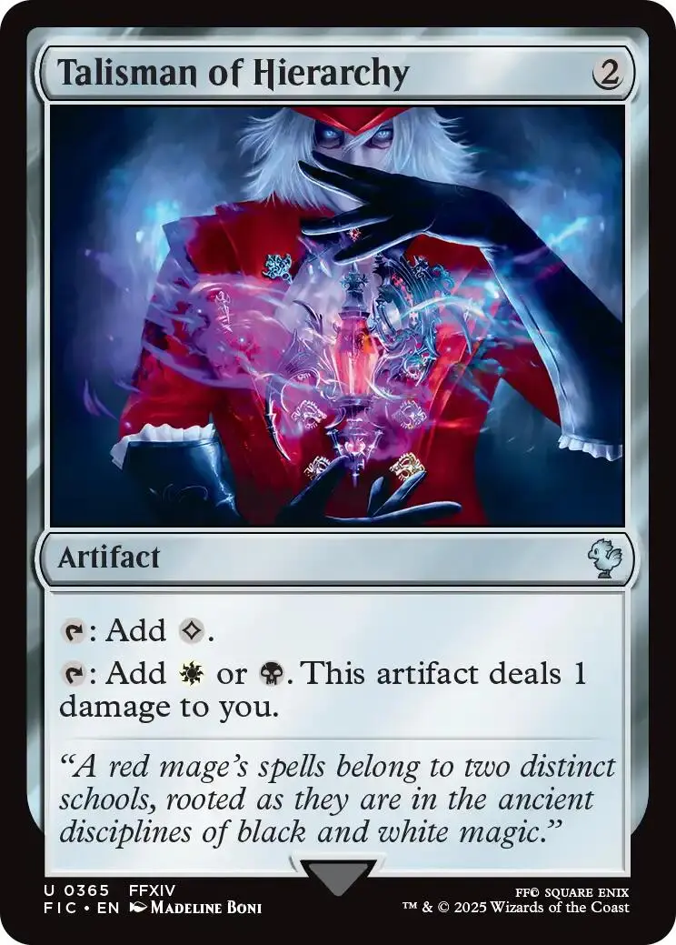 Talisman Of Hierarchy (Surge Foil) [Final Fantasy Commander] 1