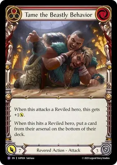 Tame The Beastly Behavior [Sup024] (Super Slam)  Rainbow Foil 1
