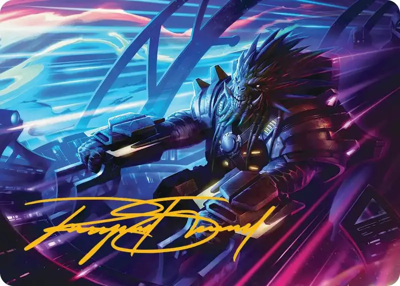 Tannuk, Steadfast Second Art Card (Gold-Stamped Signature) [Edge Of Eternities Art Series] 1