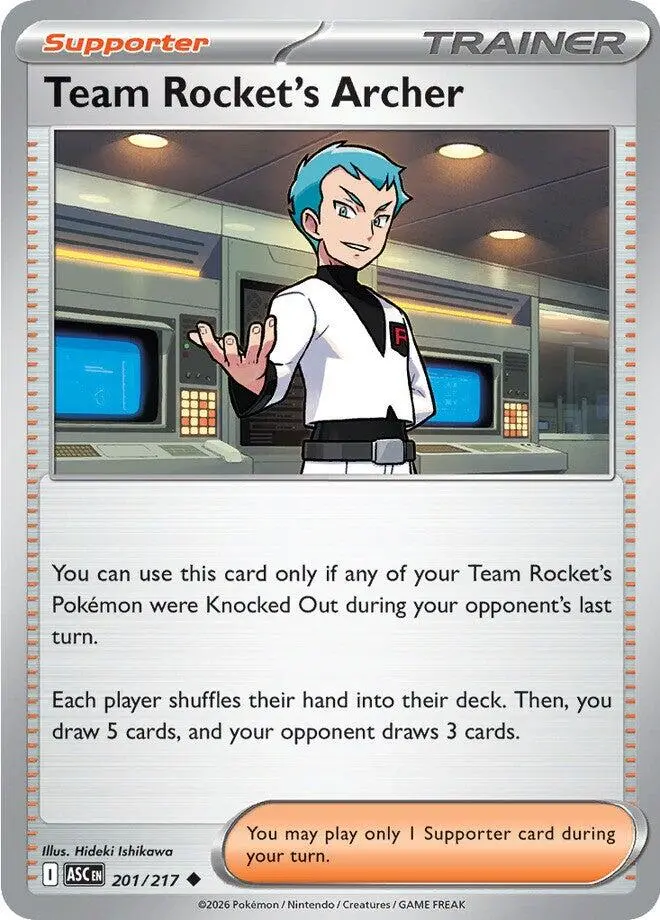Team Rocket's Archer (201/217) [Mega Evolution: Ascended Heroes] 1