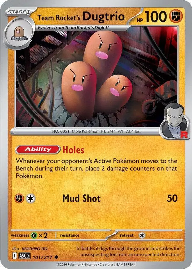 Team Rocket's Dugtrio (101/217) [Mega Evolution: Ascended Heroes] 1