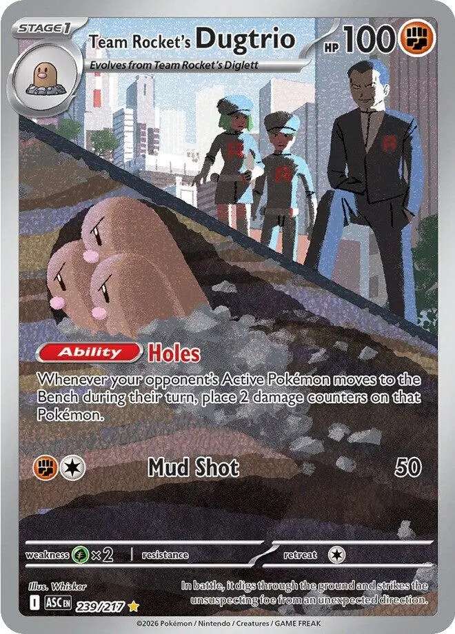Team Rocket's Dugtrio (239/217) [Mega Evolution: Ascended Heroes] 1