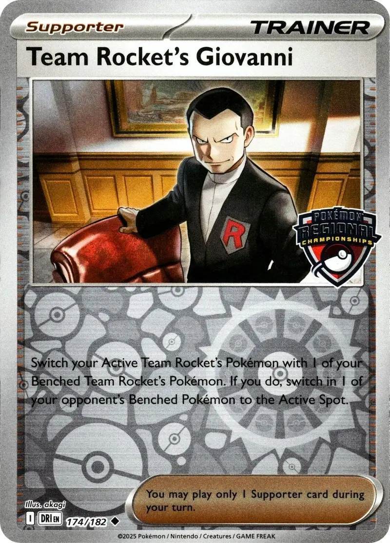Team Rocket's Giovanni (174/182) [League & Championship Cards] 1