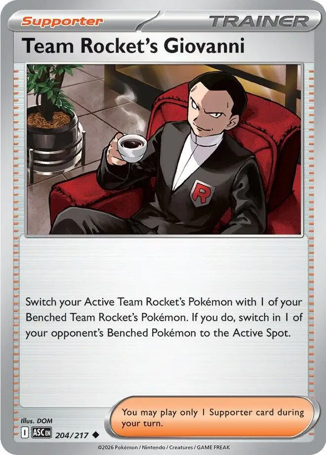 Team Rocket's Giovanni (204/217) [Mega Evolution: Ascended Heroes] 1