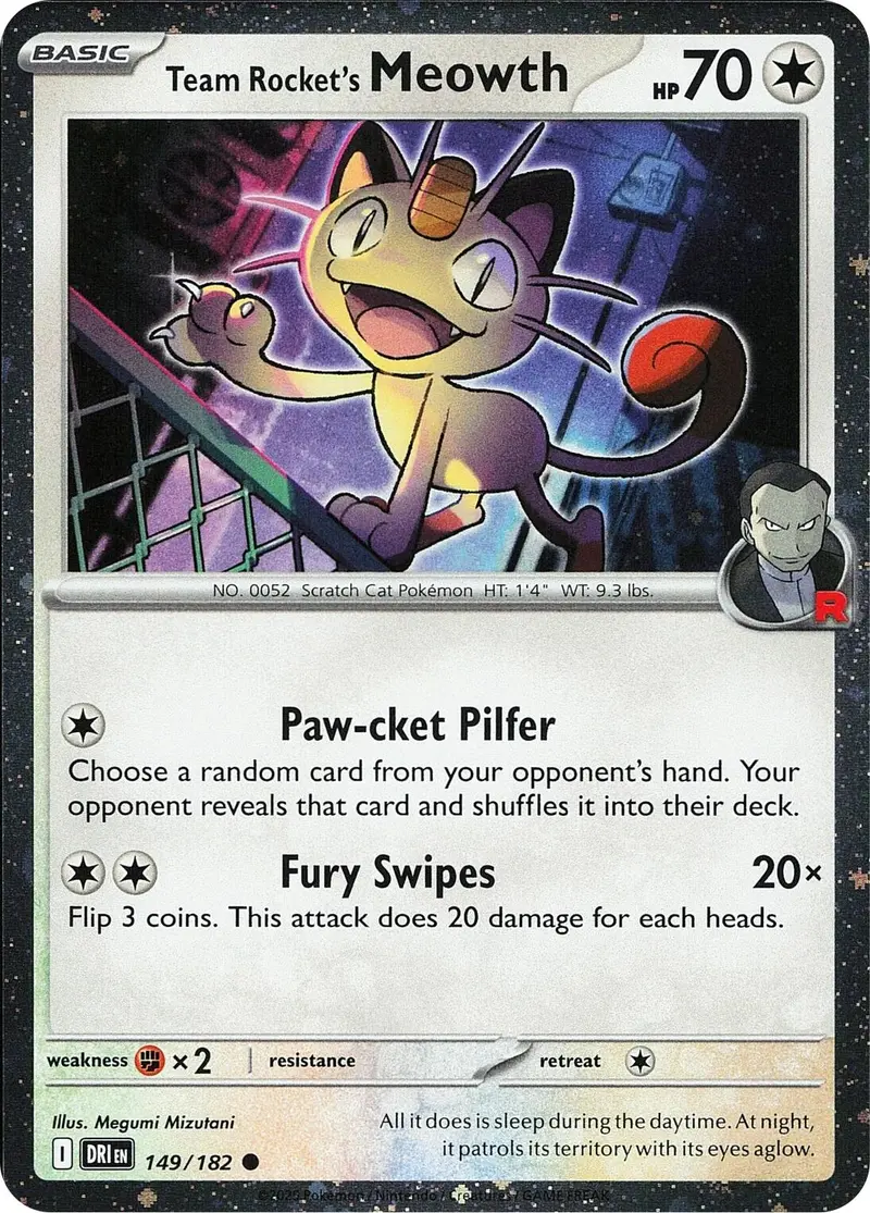 Team Rocket's Meowth (149/182) (Cosmos Holo) [Miscellaneous Cards] 1