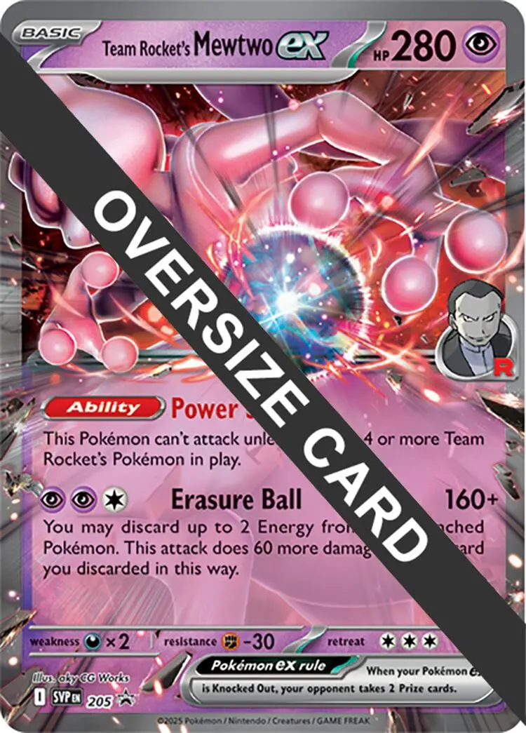 Team Rocket's Mewtwo Ex (205) (Jumbo Card) [Scarlet & Violet: Black Star Promos] 1