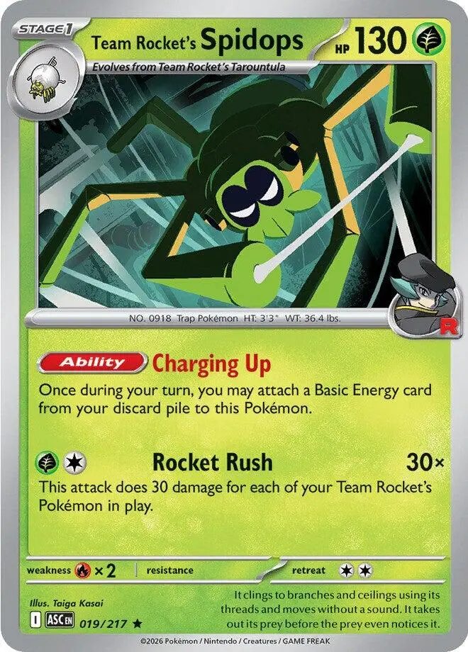 Team Rocket's Spidops (019/217) [Mega Evolution: Ascended Heroes] 1