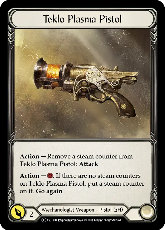 Teklo Plasma Pistol (Rainbow Foil) [Cru100-Rf] Unlimited Rainbow Foil 1