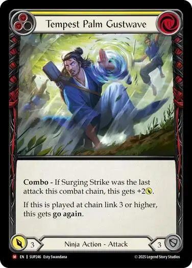 Tempest Palm Gustwave [Sup246] (Super Slam)  Rainbow Foil 1