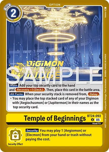 Temple Of Beginnings [Bt24-093] (Judge Pack 9) [Time Stranger] 1