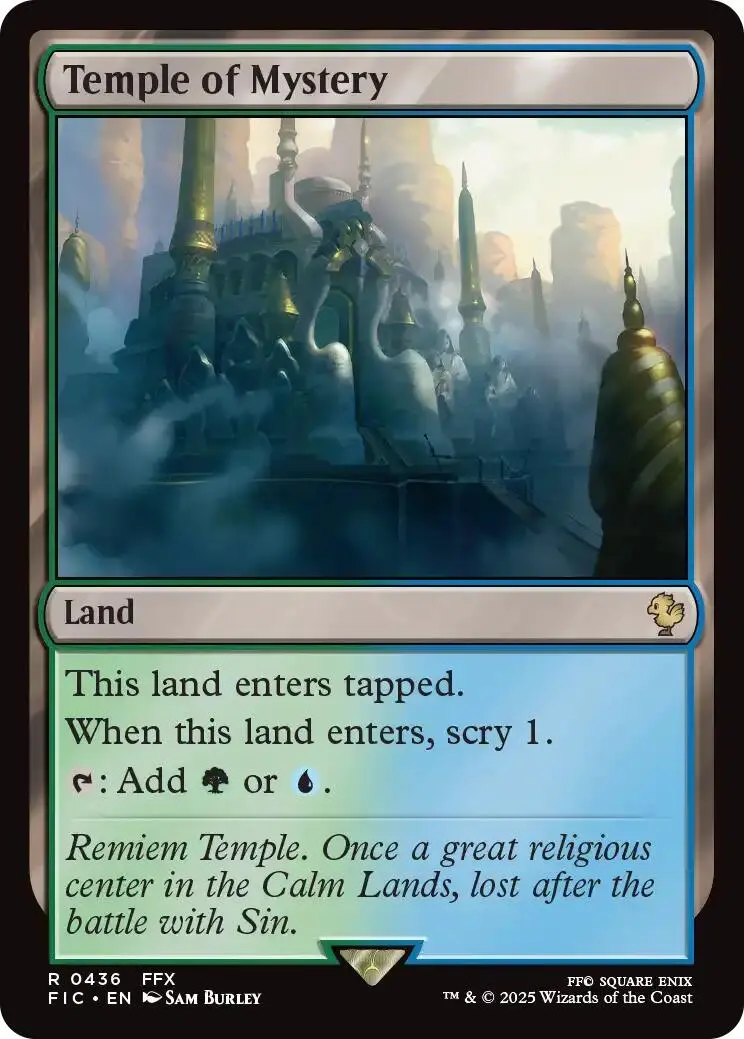 Temple Of Mystery (Surge Foil) [Final Fantasy Commander] 1