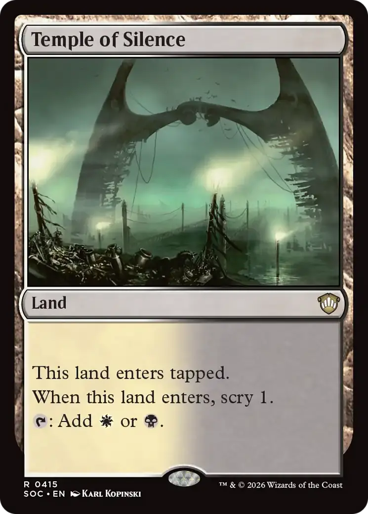 Temple Of Silence [Secrets Of Strixhaven Commander] 1