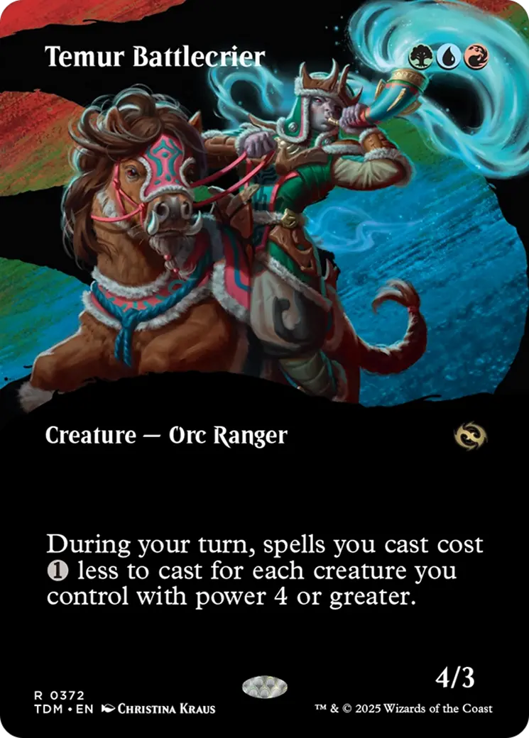 Temur Battlecrier (Borderless) [Tarkir: Dragonstorm] 1