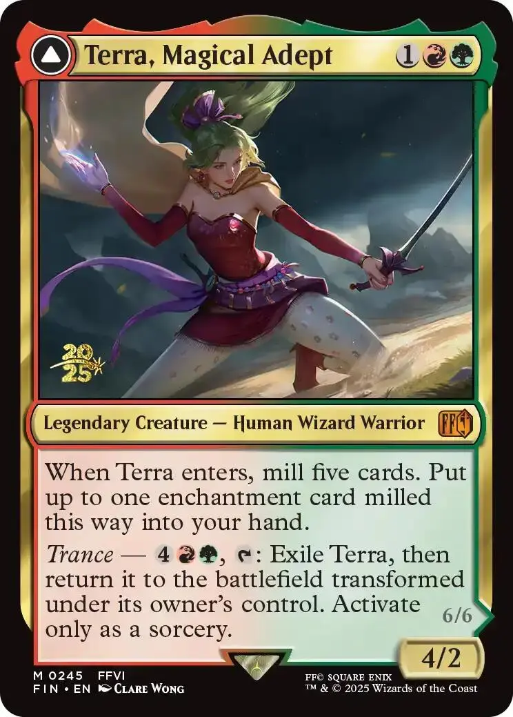 Terra, Magical Adept // Esper Terra [Final Fantasy Prerelease Promo] 1