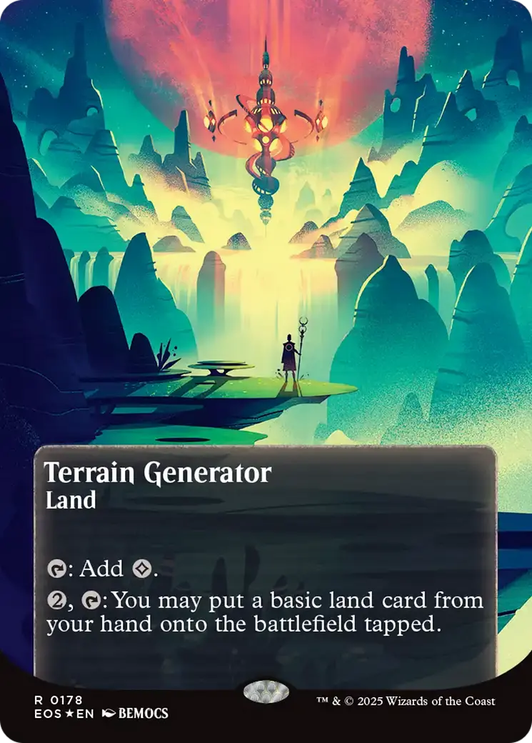 Terrain Generator (0178) (Borderless) (Galaxy Foil) [Edge Of Eternities: Stellar Sights] 1