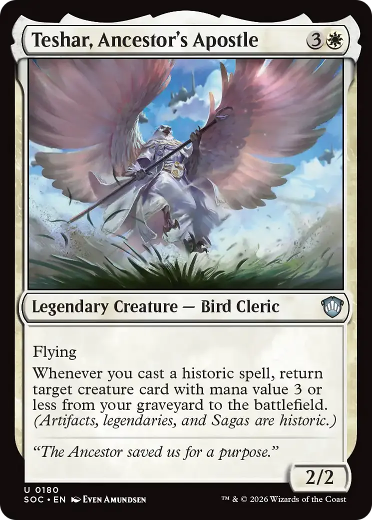 Teshar, Ancestor's Apostle [Secrets Of Strixhaven Commander] 1