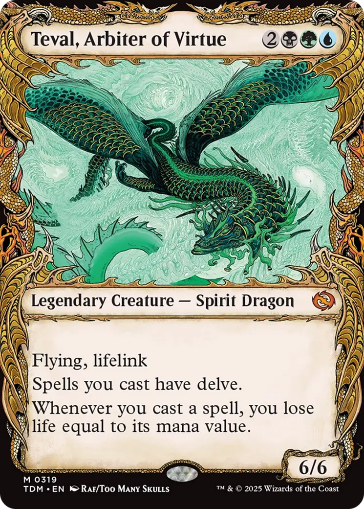 Teval, Arbiter Of Virtue (Showcase) [Tarkir: Dragonstorm] 1