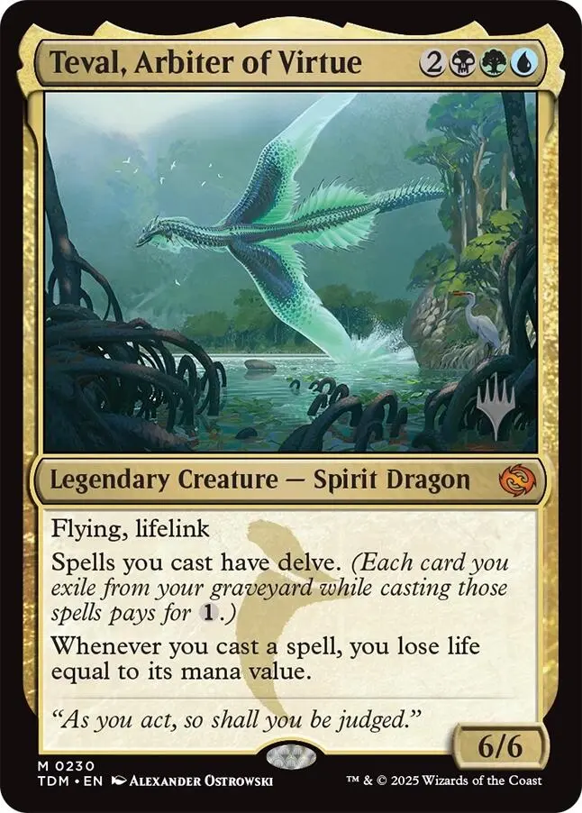 Teval, Arbiter Of Virtue [Tarkir: Dragonstorm Promos] 1