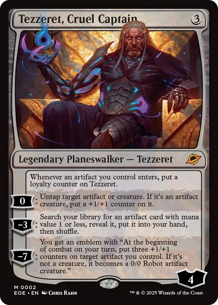 Tezzeret, Cruel Captain [Edge Of Eternities] 1
