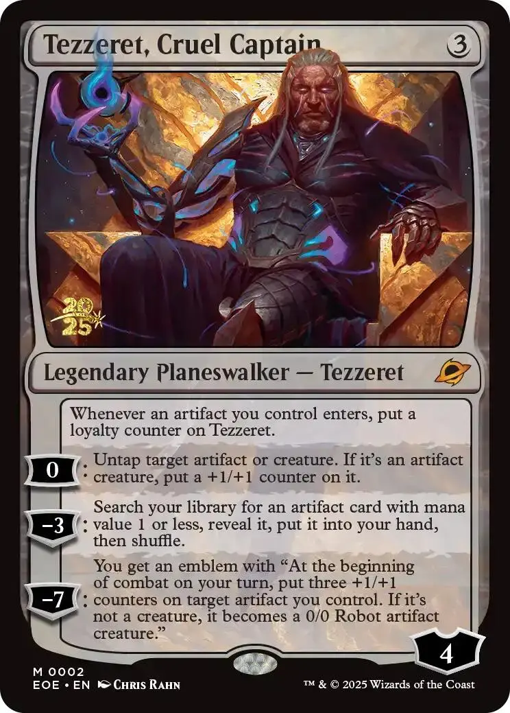 Tezzeret, Cruel Captain [Edge Of Eternities Prerelease Promos] 1