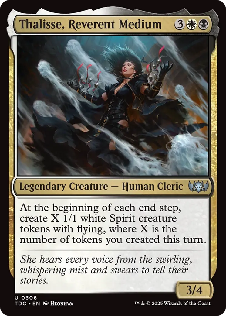 Thalisse, Reverent Medium [Tarkir: Dragonstorm Commander] 1