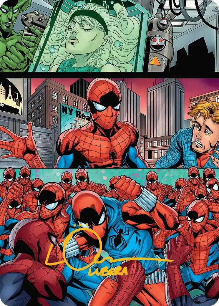 The Clone Saga Art Card (Gold-Stamped Signature) [Marvel's Spider-Man Art Series] 1