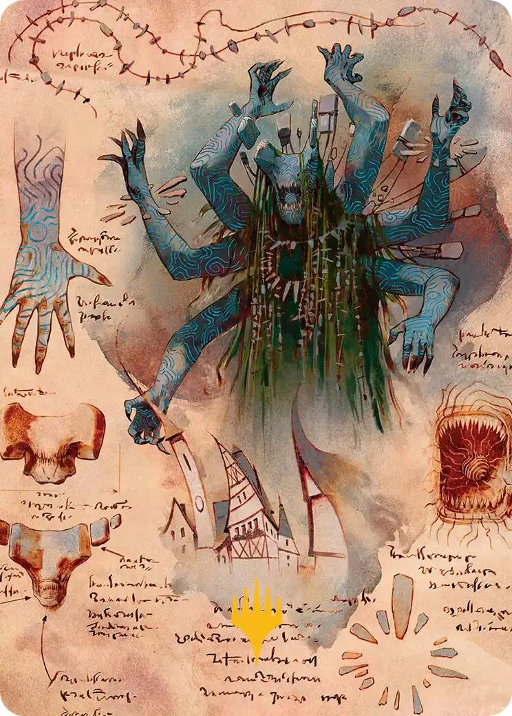 The Dawning Archaic Art Card (Gold-Stamped Planeswalker Symbol) [Secrets Of Strixhaven Art Series] 1