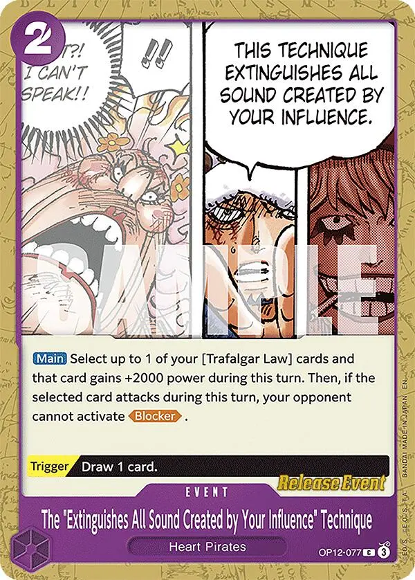 The "Extinguishes All Sound Created By Your Influence" Technique [Legacy Of The Master Release Event Cards] 1