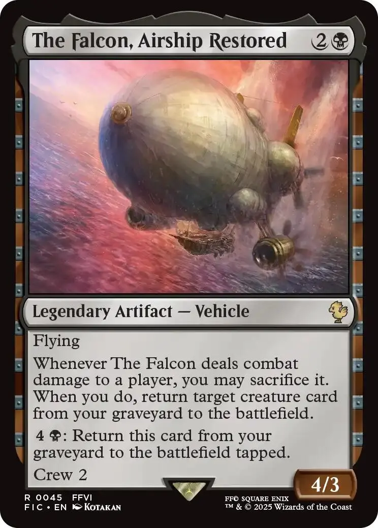 The Falcon, Airship Restored (Surge Foil) [Final Fantasy Commander] 1
