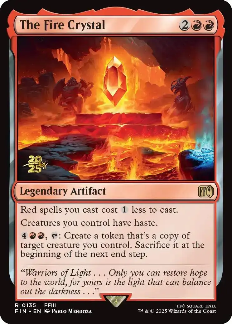 The Fire Crystal [Final Fantasy Prerelease Promo] 1