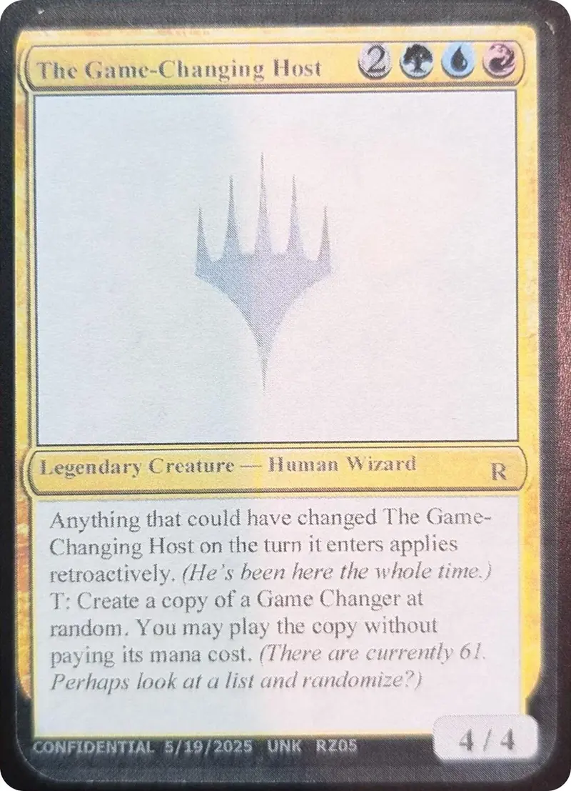 The Game-Changing Host [Unknown Event] 1