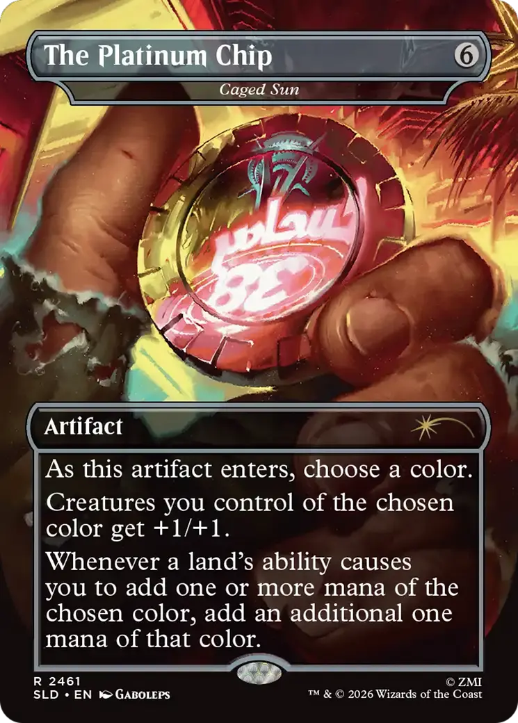 The Platinum Chip - Caged Sun [Secret Lair Drop Series] 1