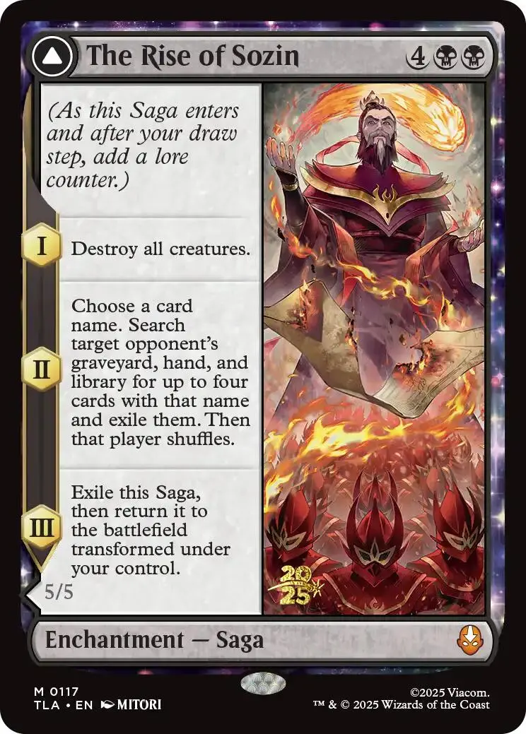 The Rise Of Sozin [Avatar: The Last Airbender Prerelease Cards] 1