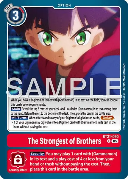 The Strongest Of Brothers [Bt21-090] (Reprint) [Advanced Booster Digimon Generation] 1