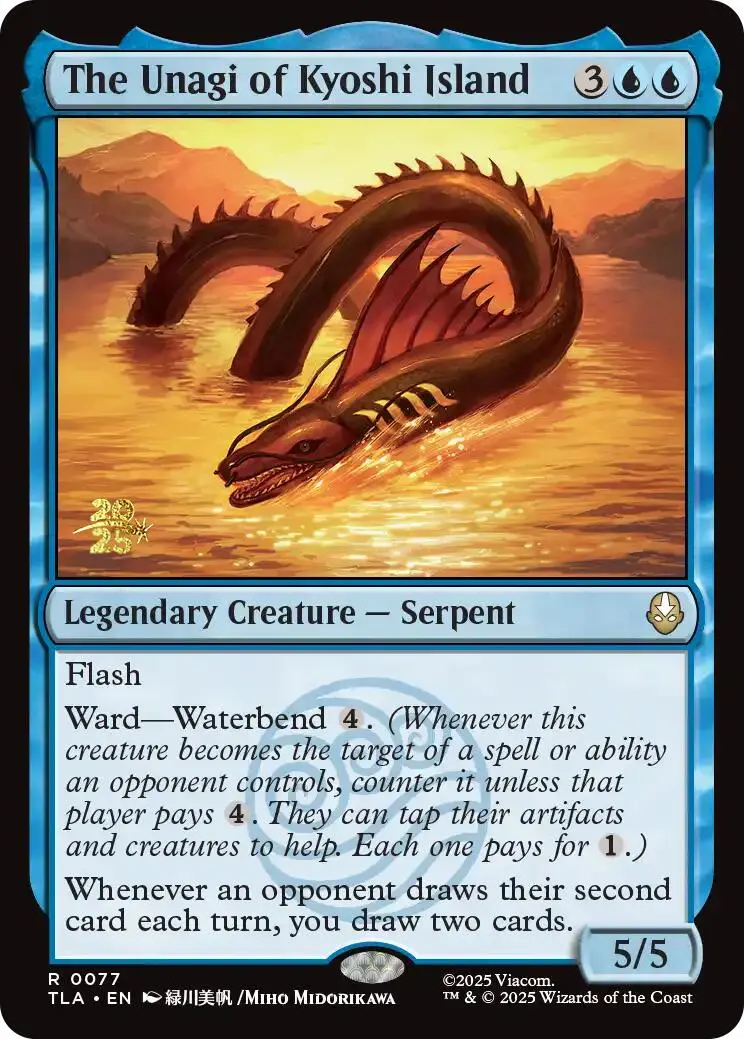 The Unagi Of Kyoshi Island [Avatar: The Last Airbender Prerelease Cards] 1